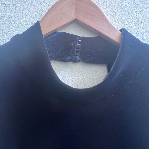 New Black Velvet Maxi Dress Women's 12 Sparkling Glitter Goth Fairy Whimsigoth‎ - Picture 5 of 8